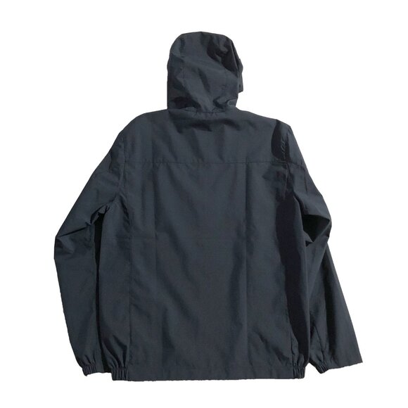 Hawke & Co Performance Rain Jacket Mens M Navy Hooded Windbreaker Light Jacket - Picture 2 of 10